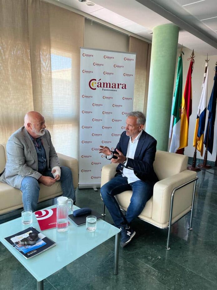 La Agencia Canaria de Investigación, Innovación y Sociedad de la Información visita la Cámara de Comercio de Fuerteventura